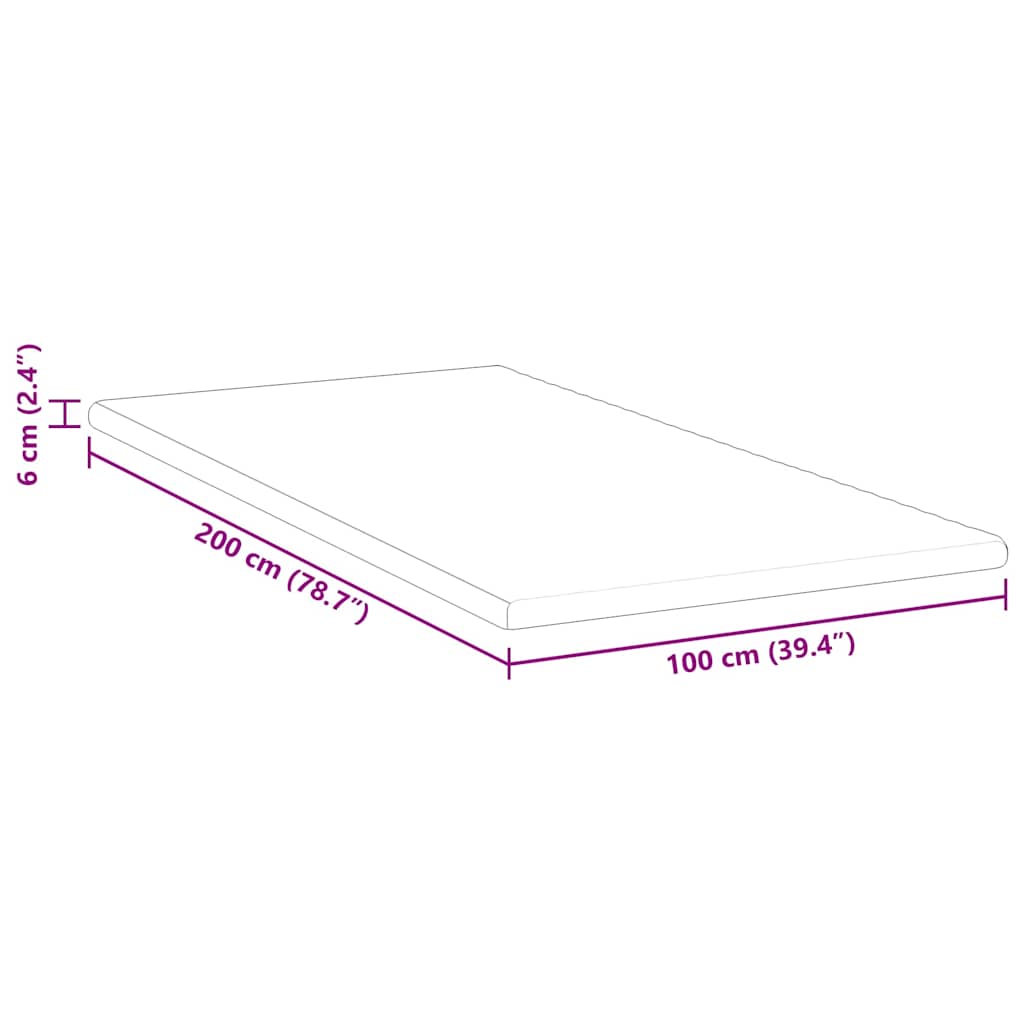 Matratzenpads Weiß 100 x 200 cm 100% Polyester Jacquardstoff
