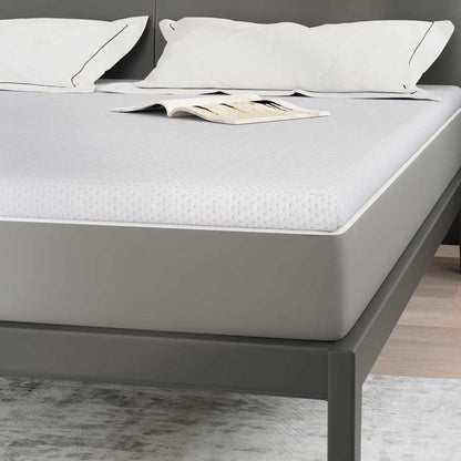 Matratzenpads Weiß 200 x 200 cm 100% Polyester Jacquardstoff