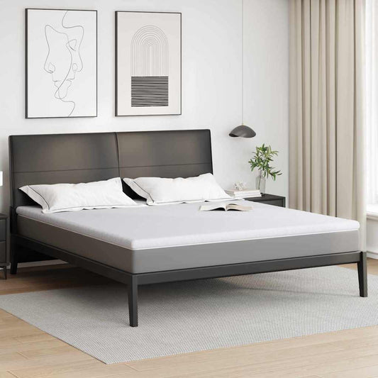 Matratzenpads Weiß 200 x 200 cm 100% Polyester Jacquardstoff