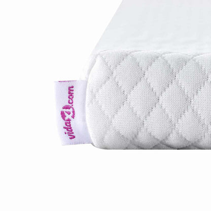 Matratzenpads Weiß 100 x 200 cm 100% Polyester Jacquardstoff