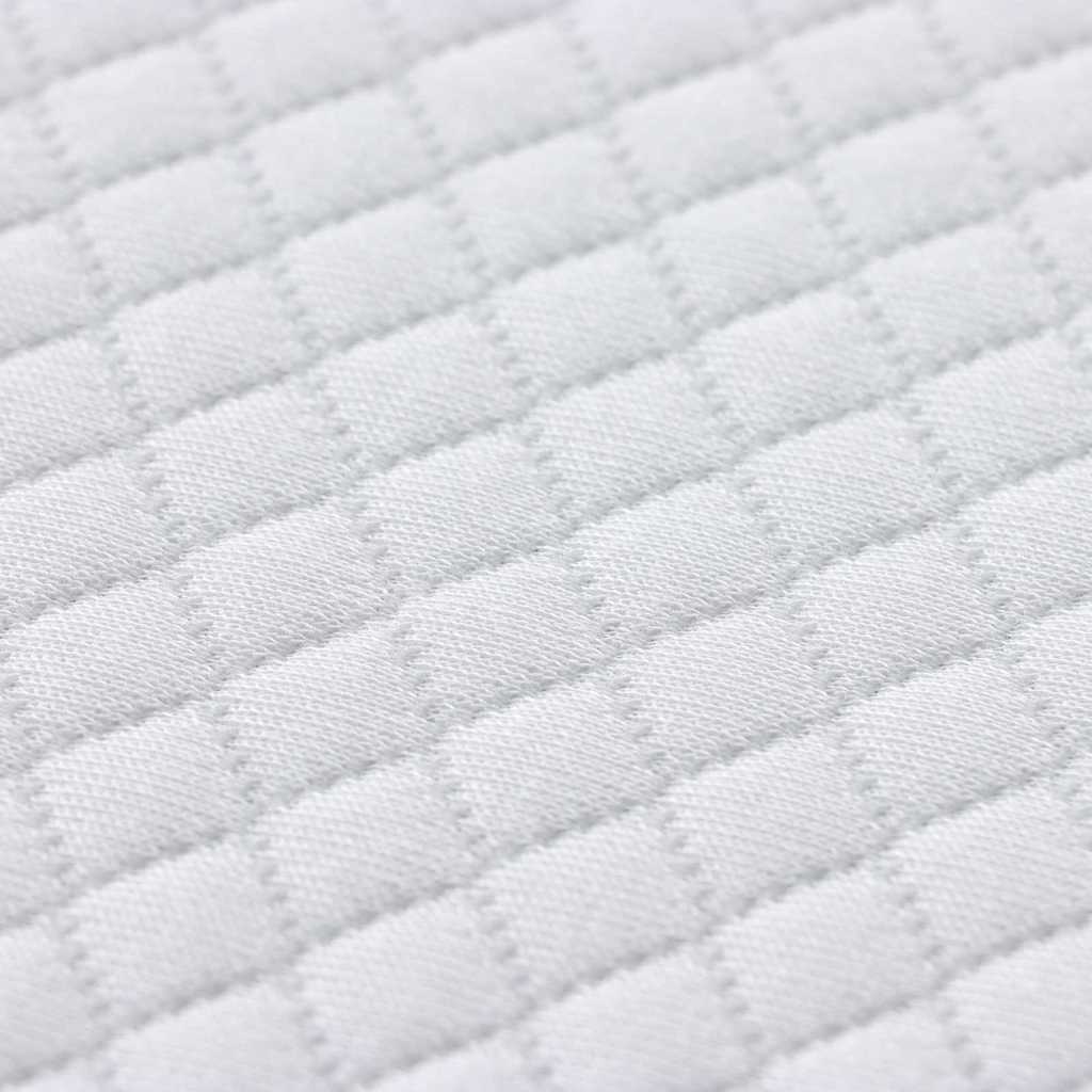 Matratzenpads Weiß 100 x 200 cm 100% Polyester Jacquardstoff