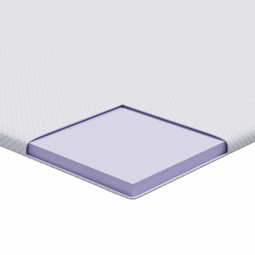 Matratzenpads Weiß 140 x 200 cm 100% Polyester Jacquardstoff