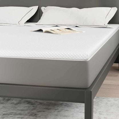 Matratzenpads Weiß 200 x 200 cm 100% Polyester Jacquardstoff