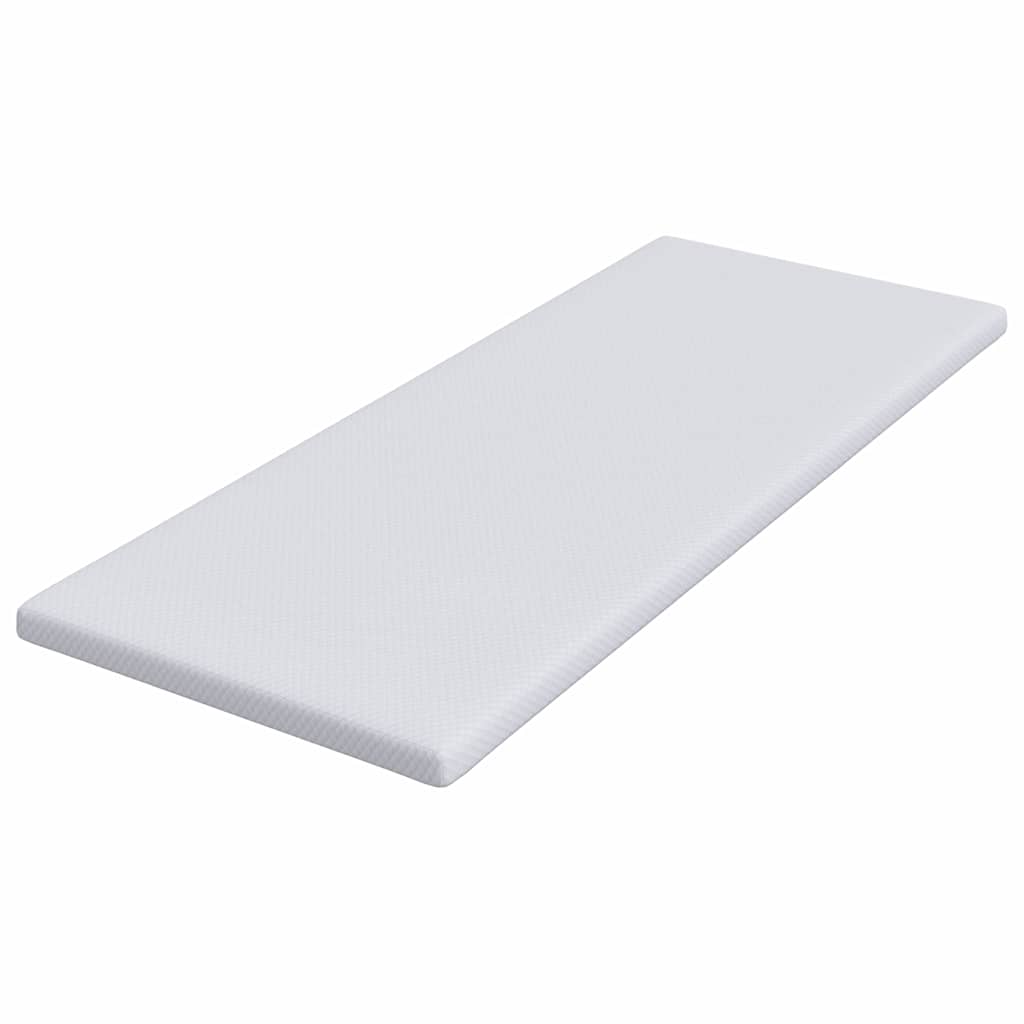 Matratzenpads Weiß 80 x 200 cm 100% Polyester Jacquardstoff