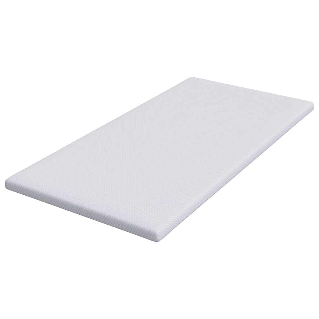 Matratzenpads Weiß 90 x 190 cm 100% Polyester Jacquardstoff