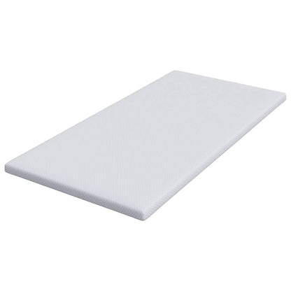 Matratzenpads Weiß 90 x 190 cm 100% Polyester Jacquardstoff
