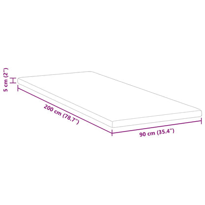 Matratzenpads Weiß 90 x 200 cm 100% Polyester Jacquardstoff