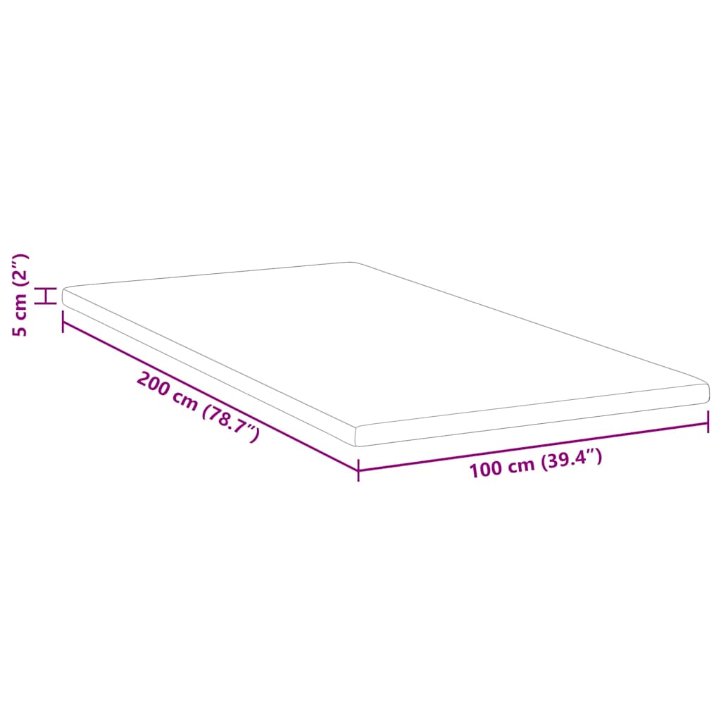 Matratzenpads Weiß 100 x 200 cm 100% Polyester Jacquardstoff