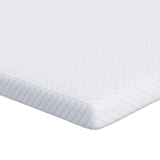 Matratzenpads Weiß 140 x 190 cm 100% Polyester Jacquardstoff