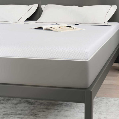Matratzenpads Weiß 180 x 200 cm 100% Polyester Jacquardstoff