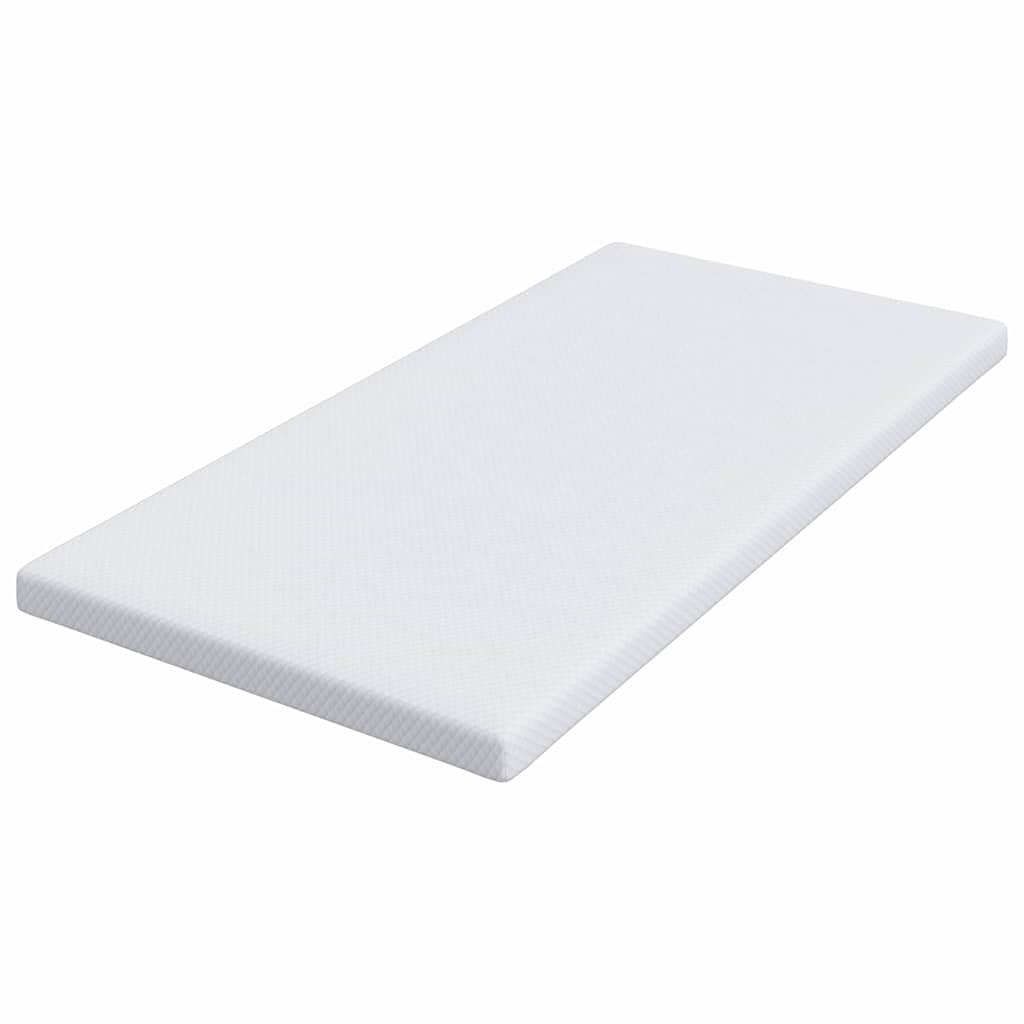 Matratzenpads Weiß 90 x 200 cm 100% Polyester Jacquardstoff