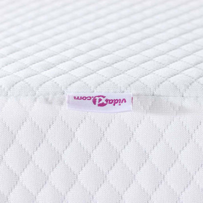 Matratzenpads Weiß 140 x 190 cm 100% Polyester Jacquardstoff
