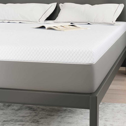 Matratzenpads Weiß 140 x 200 cm 100% Polyester Jacquardstoff