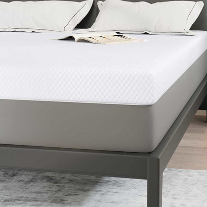 Matratzenpads Weiß 140 x 200 cm 100% Polyester Jacquardstoff