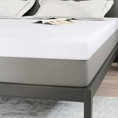Matratzenpads Weiß 180 x 200 cm 100% Polyester Jacquardstoff