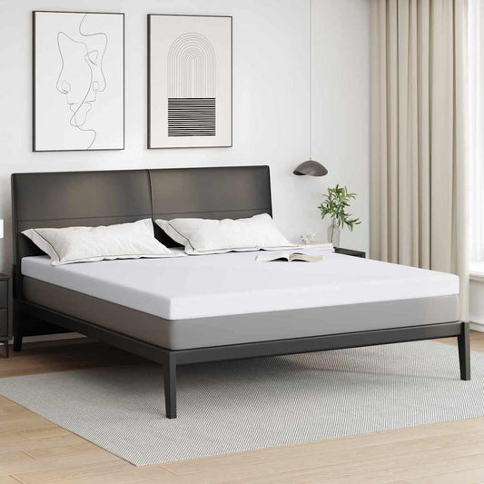 Matratzenpads Weiß 200 x 200 cm 100% Polyester Jacquardstoff