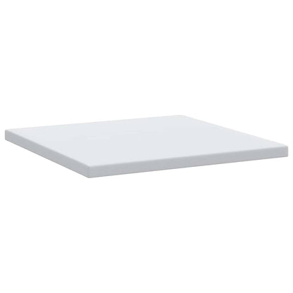 Matratzenpads Weiß 200 x 200 cm 100% Polyester Jacquardstoff