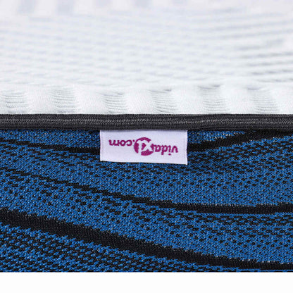 Matratzenpads Weiß und Blau 70 x 200 cm