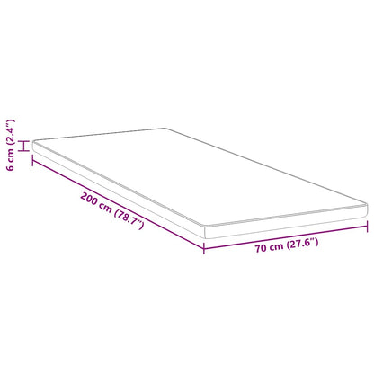 Matratzenpads Weiß und Blau 70 x 200 cm