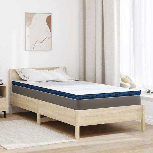 Matratzenpads Weiß und Blau 100 x 200 cm