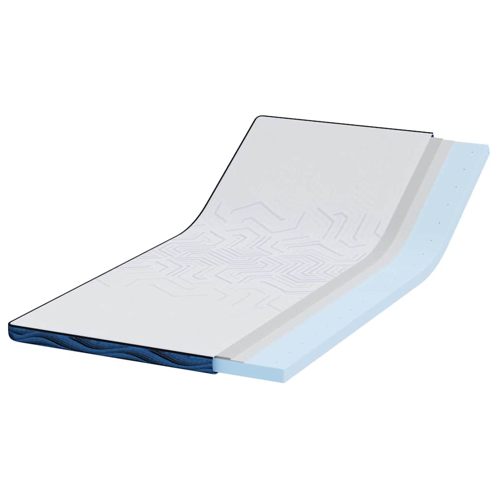 Matratzenpads Weiß und Blau 100 x 200 cm