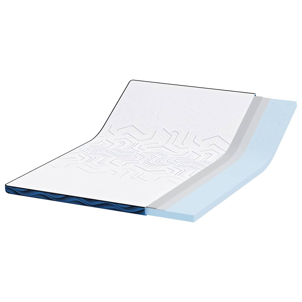 Matratzenpads Weiß und Blau 140 x 190 cm