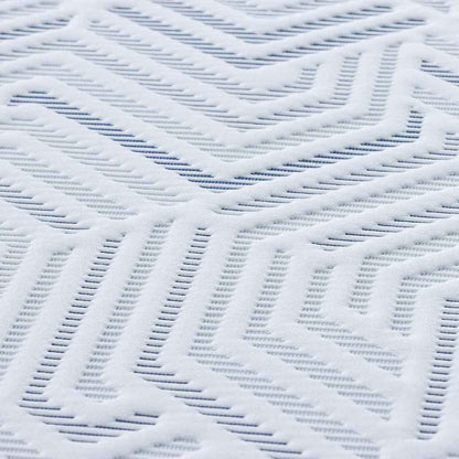 Matratzenpads Weiß und Blau 180 x 200 cm
