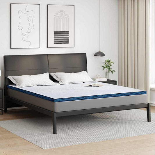 Matratzenpads Weiß und Blau 200 x 200 cm