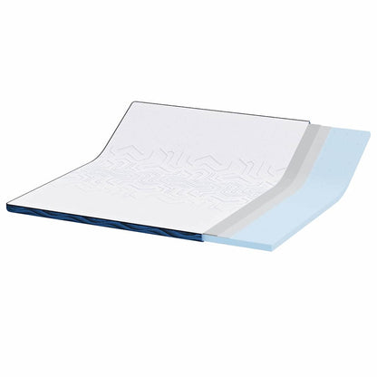 Matratzenpads Weiß und Blau 200 x 200 cm