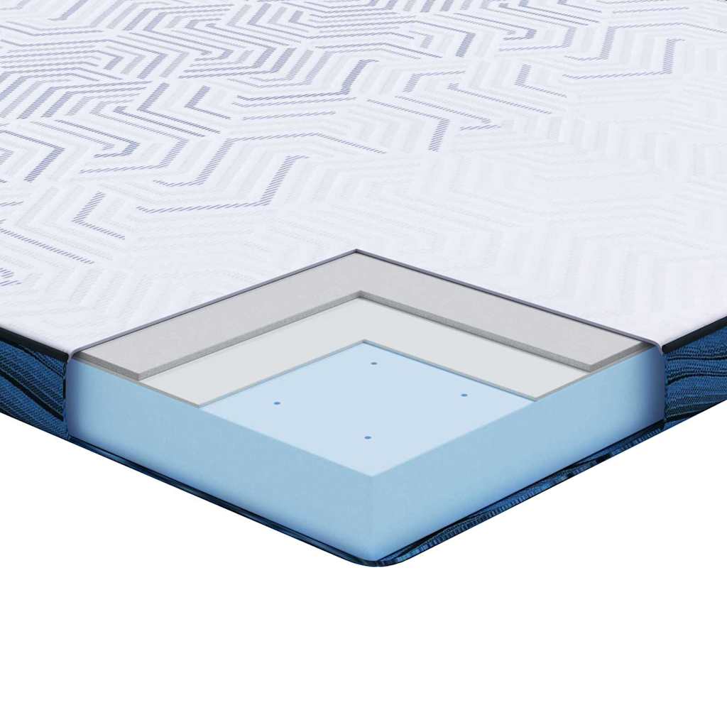 Matratzenpads Weiß und Blau 70 x 200 cm
