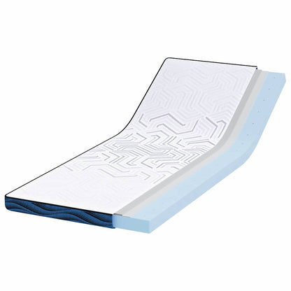 Matratzenpads Weiß und Blau 80 x 200 cm