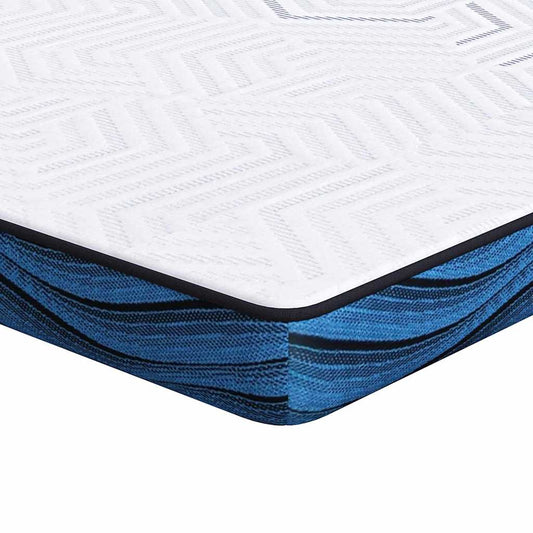 Matratzenpads Weiß und Blau 100 x 200 cm