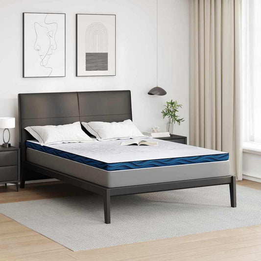 Matratzenpads Weiß und Blau 140 x 190 cm