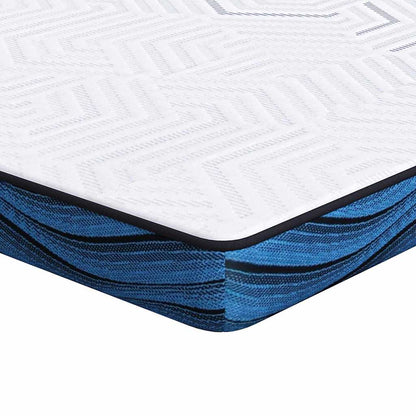 Matratzenpads Weiß und Blau 140 x 190 cm