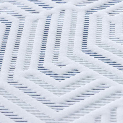 Matratzenpads Weiß und Blau 180 x 200 cm
