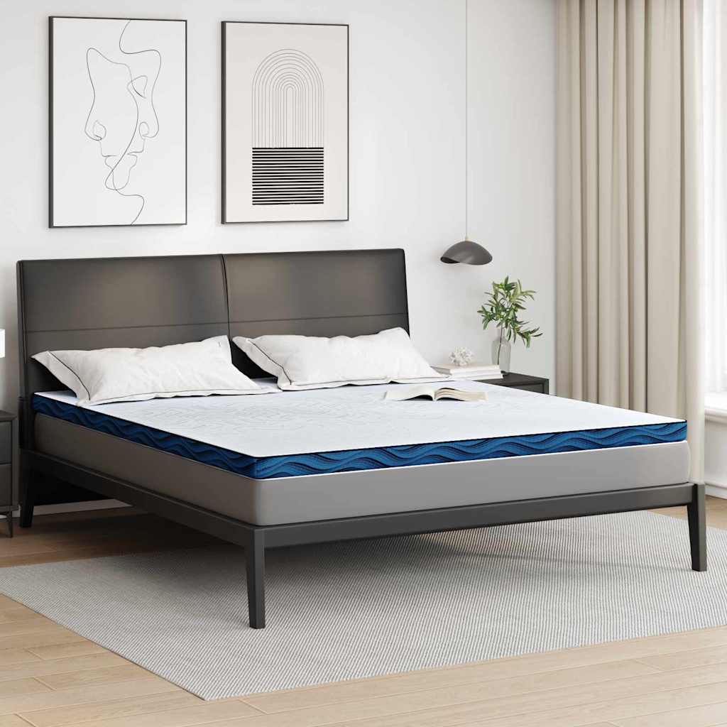 Matratzenpads Weiß und Blau 200 x 200 cm