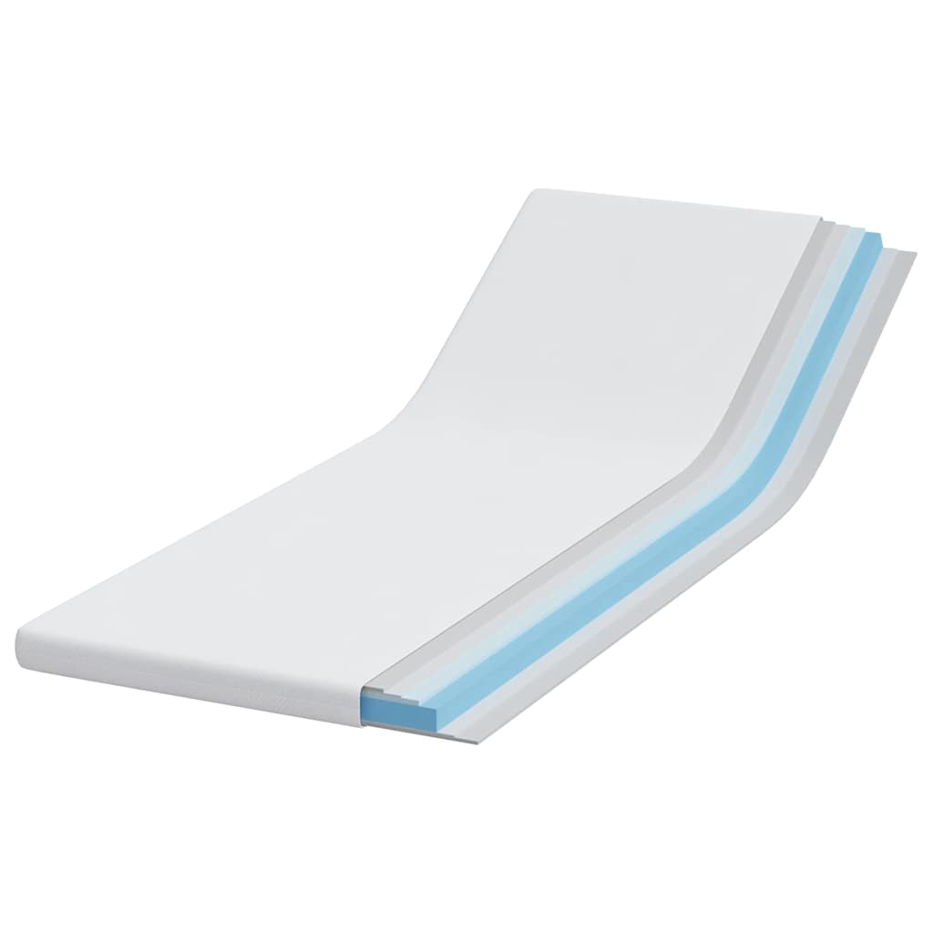 Matratzenpads Weiß 80 x 200 cm 100% Polyester Jacquardstoff