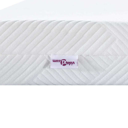 Matratzenpads Weiß 100 x 200 cm 100% Polyester Jacquardstoff