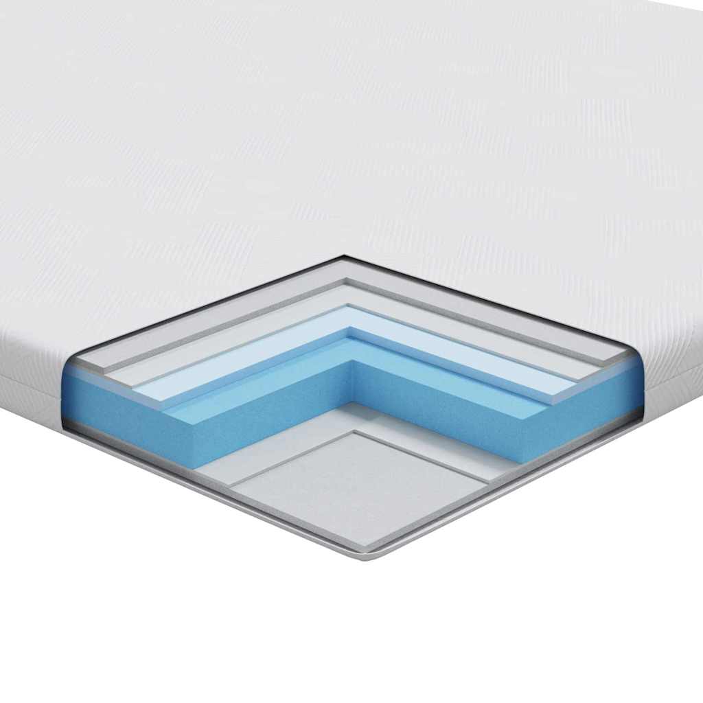 Matratzenpads Weiß 140 x 190 cm 100% Polyester Jacquardstoff