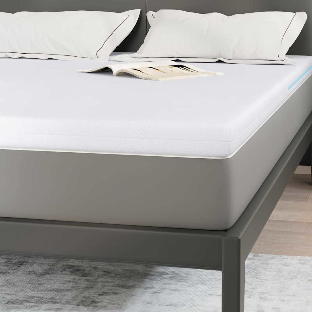 Matratzenpads Weiß 140 x 190 cm 100% Polyester Jacquardstoff