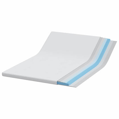 Matratzenpads Weiß 140 x 190 cm 100% Polyester Jacquardstoff