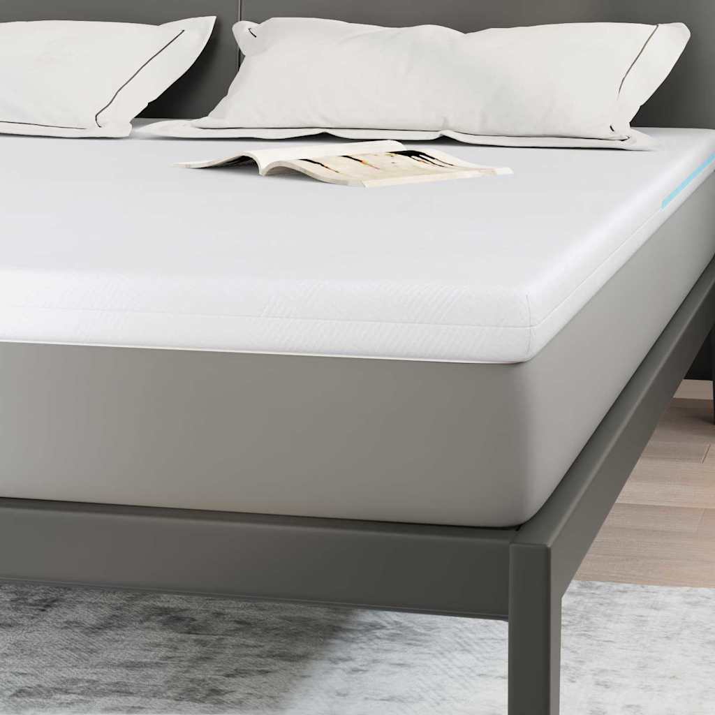 Matratzenpads Weiß 200 x 200 cm 100% Polyester Jacquardstoff