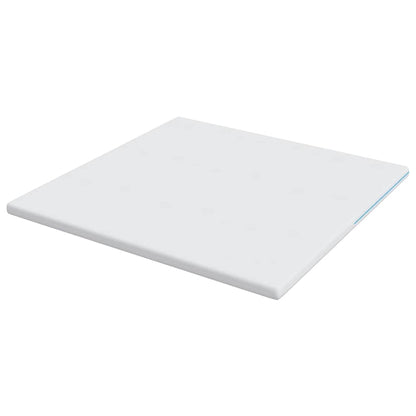 Matratzenpads Weiß 200 x 200 cm 100% Polyester Jacquardstoff