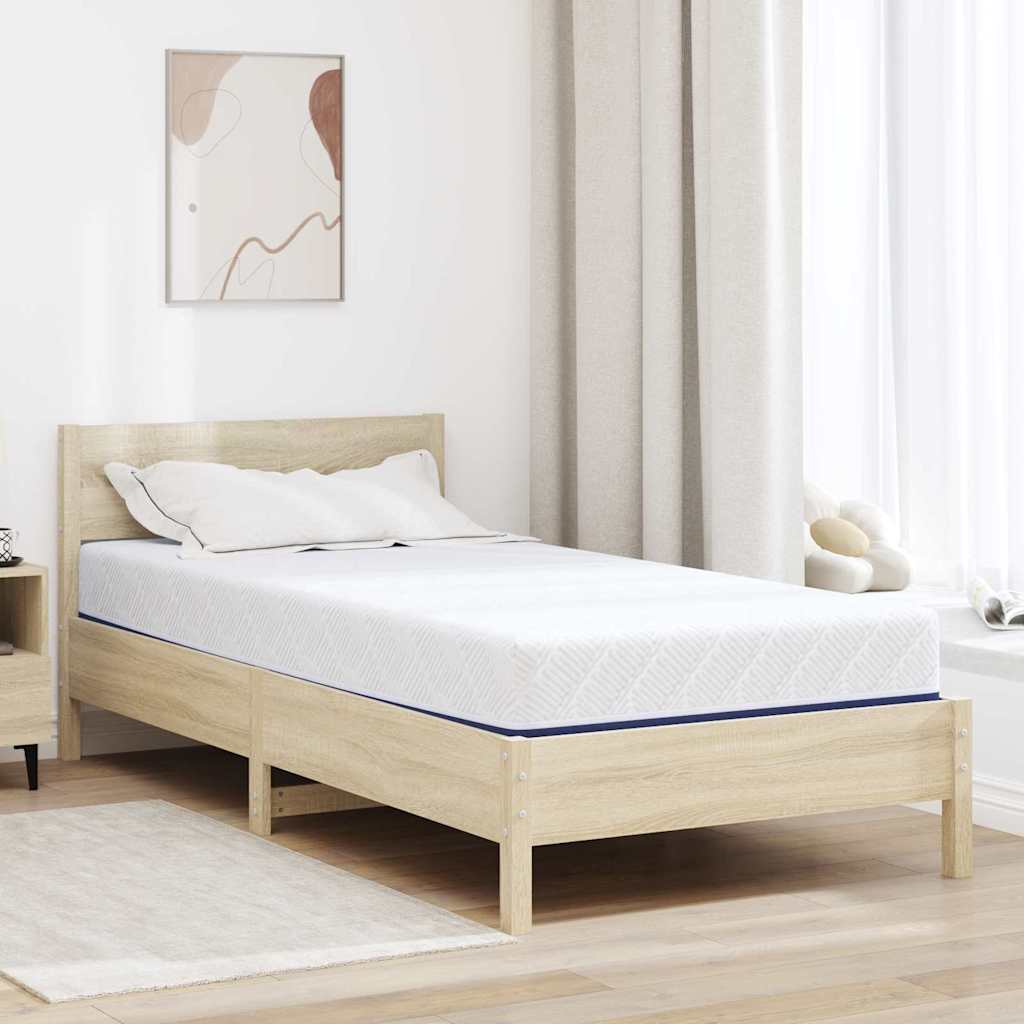 Matratze Weiß, Blau 100 x 200 cm der Schaum