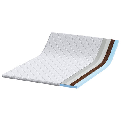 Matratzenpads Weiß 140 x 200 cm Nicht klebendes Polyester
