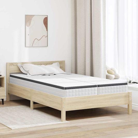 Matratze 2 pcs Weiß, Grau 60 x 200 cm Strickstoff