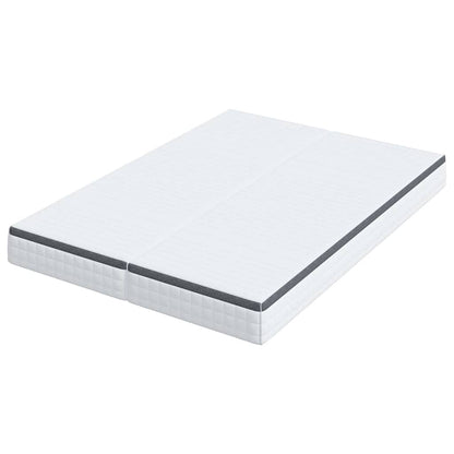 Matratze 2 pcs Weiß, Grau 70 x 190 cm Strickstoff