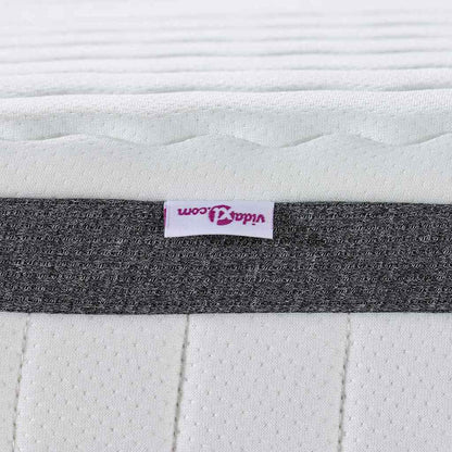 Matratze 2 pcs Weiß, Grau 80 x 200 cm Strickstoff