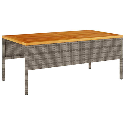 Garten-Sofa-Set 6 pcs Grau, dunkelgrau Poly-Rattan