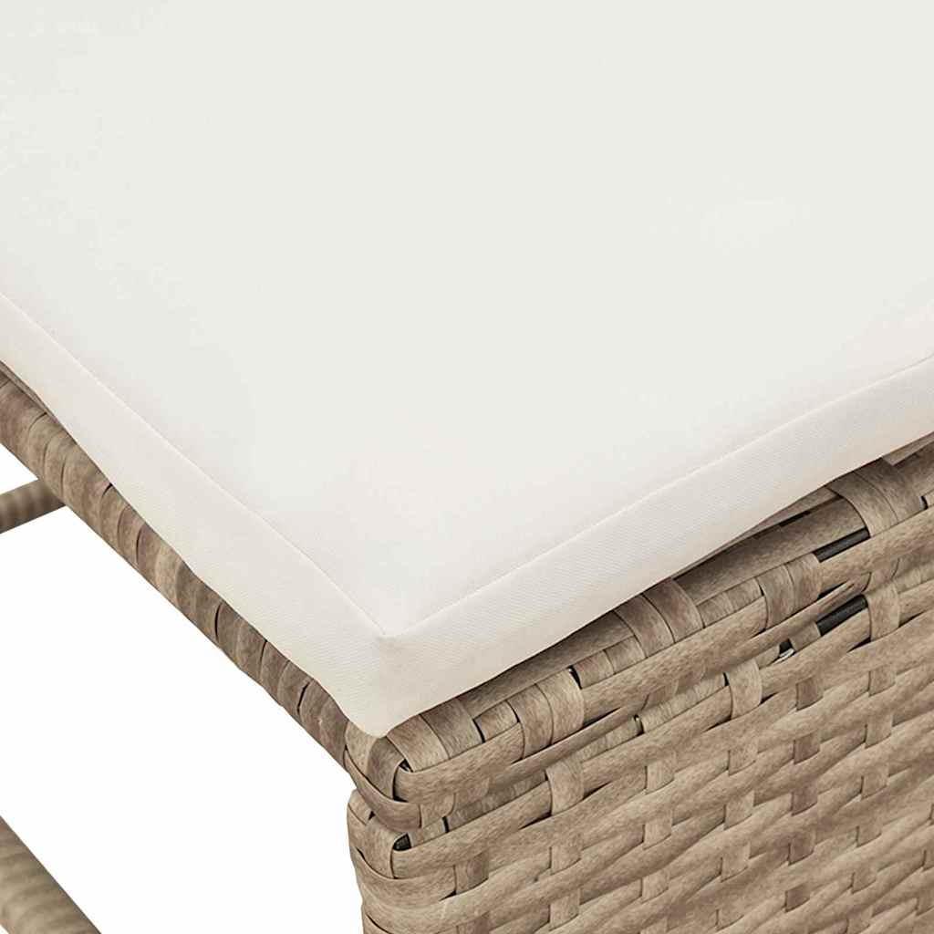 Garten-Sofa-Set 6 pcs Beige, Creme Poly-Rattan